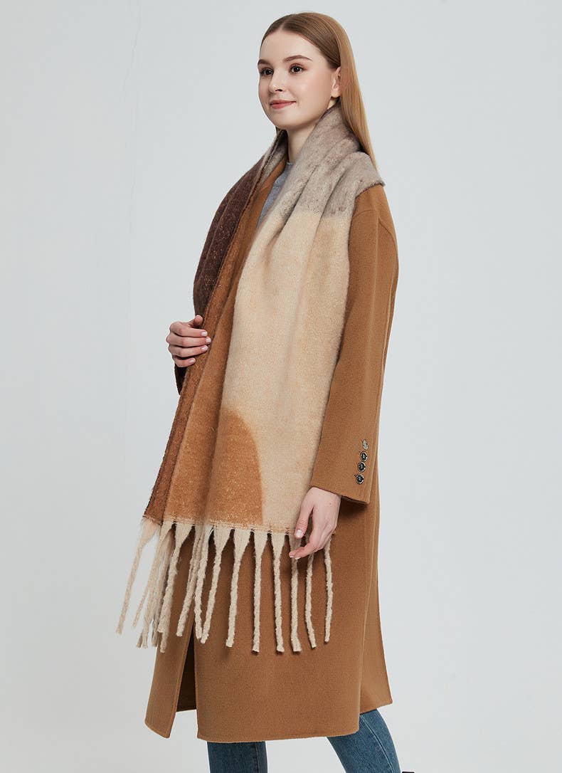 Abstract Fleece Scarf