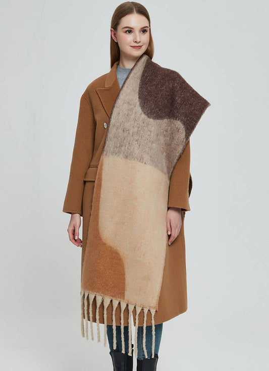 Abstract Fleece Scarf