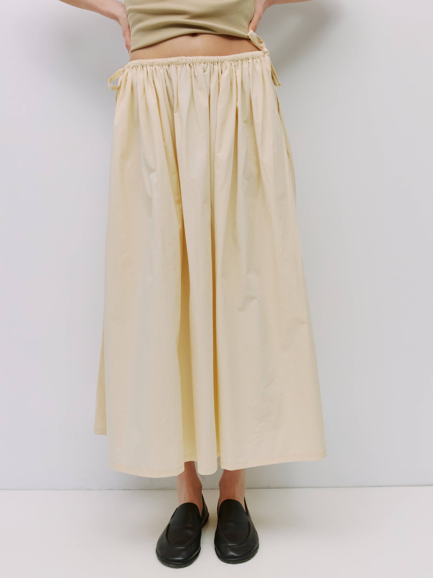 The Kiana Skirt | Midi Skirt with Side Waist Ties