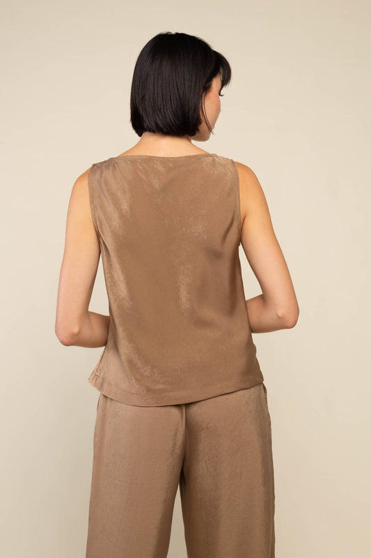 Ember Bias Boat Neck Top