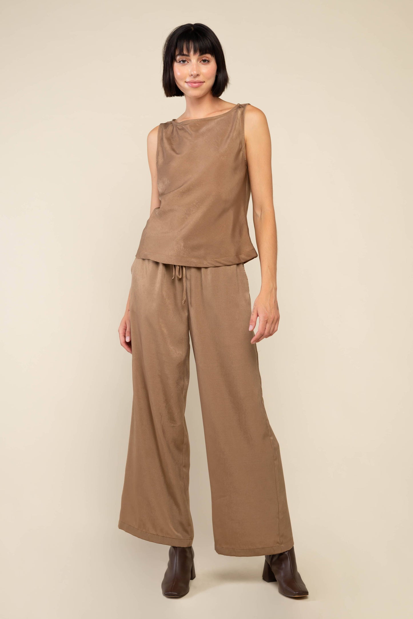 Ember Bias Boat Neck Top