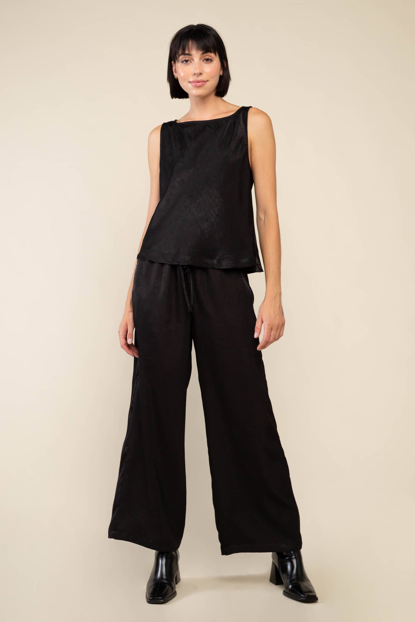 Ember Bias Boat Neck Top