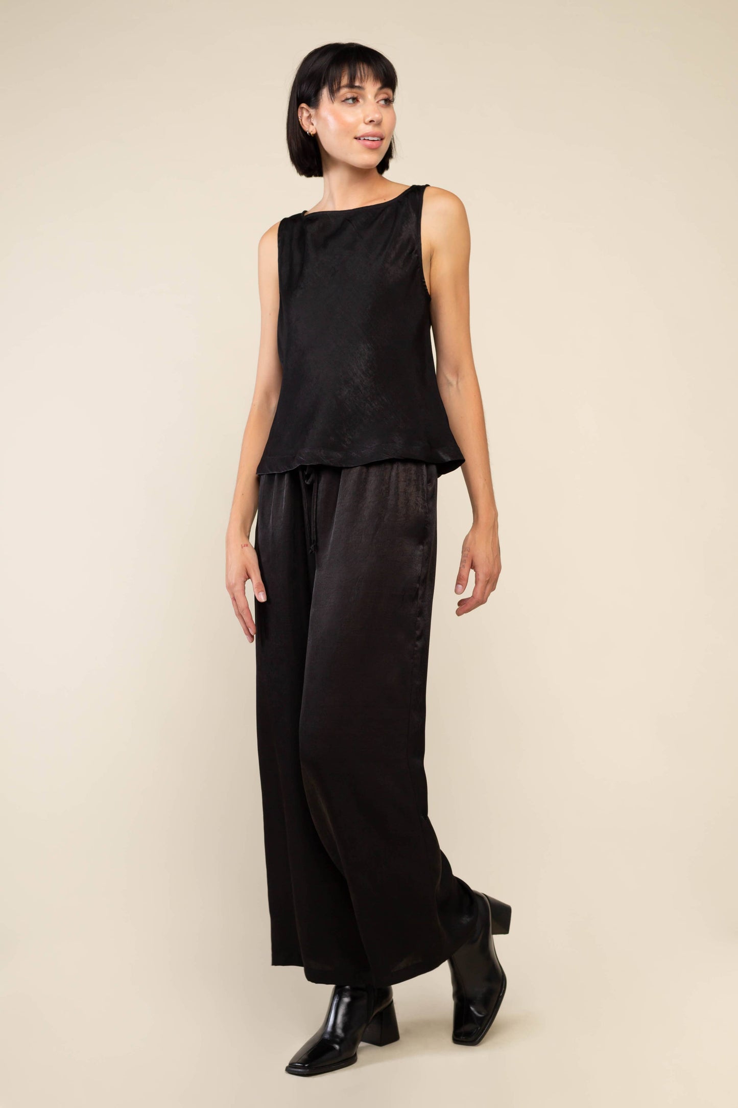 Ember Bias Boat Neck Top