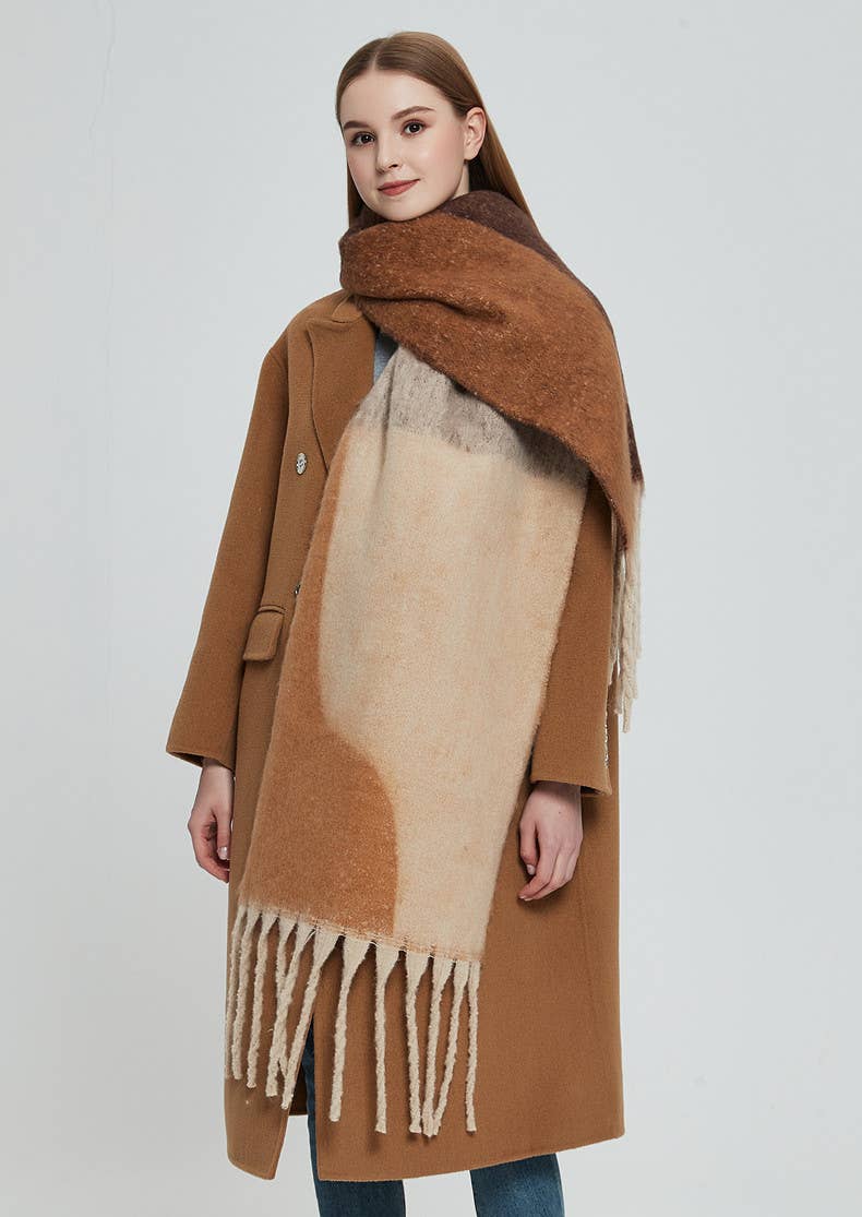 Abstract Fleece Scarf