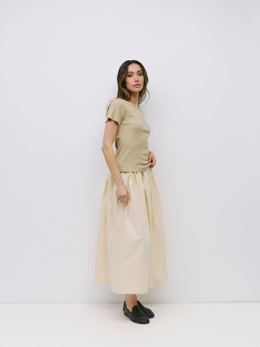 The Kiana Skirt | Midi Skirt with Side Waist Ties
