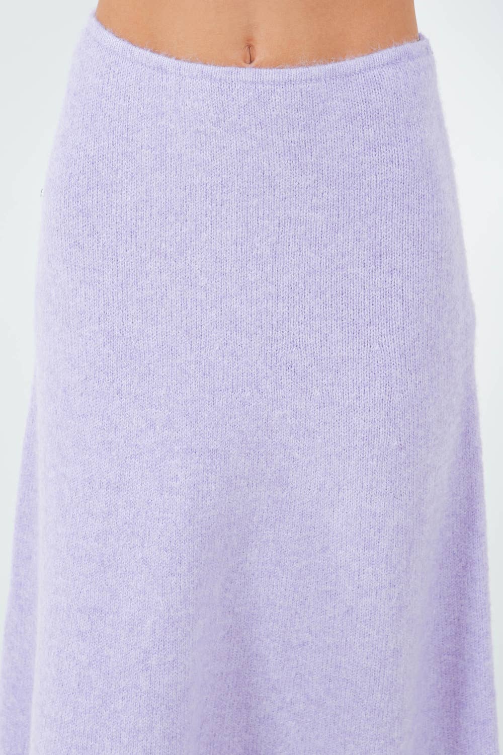 Lavender Knit Maxi Skirt