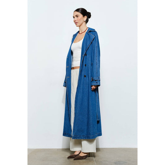 Blakely Denim Trench Coat