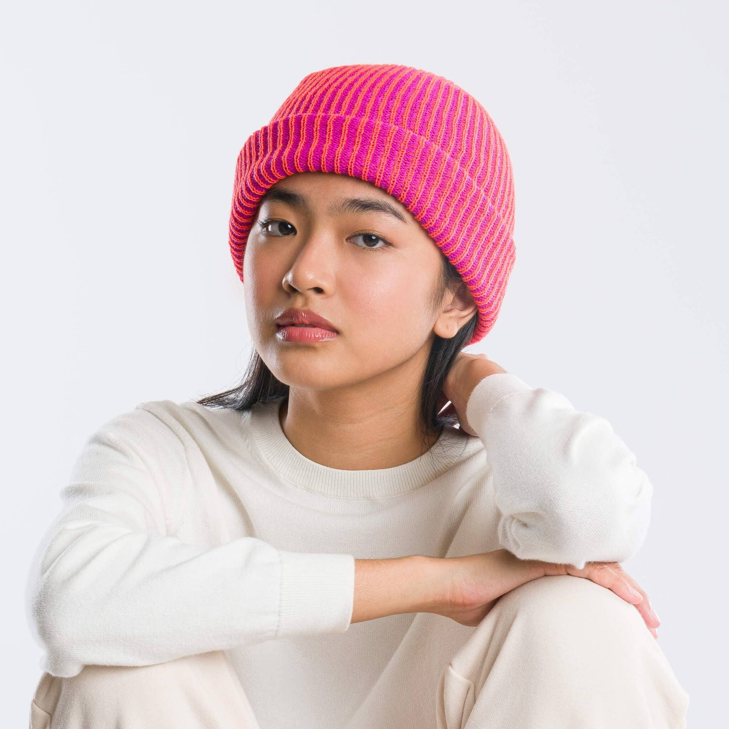 Simple Rib Knit Beanie by VERLOOP