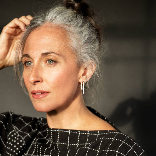 Loop Stud Earrings | Sterling