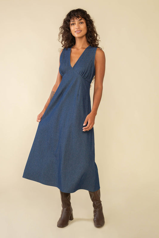Carson Denim Midi Dress by NLT