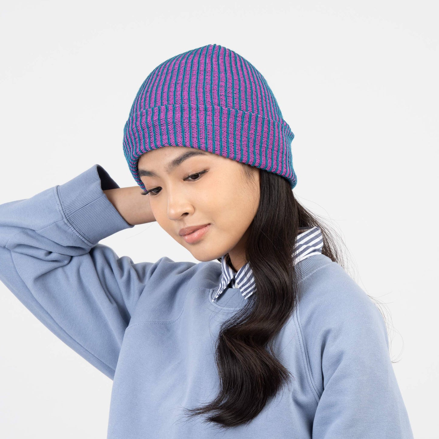 Simple Rib Knit Beanie by VERLOOP