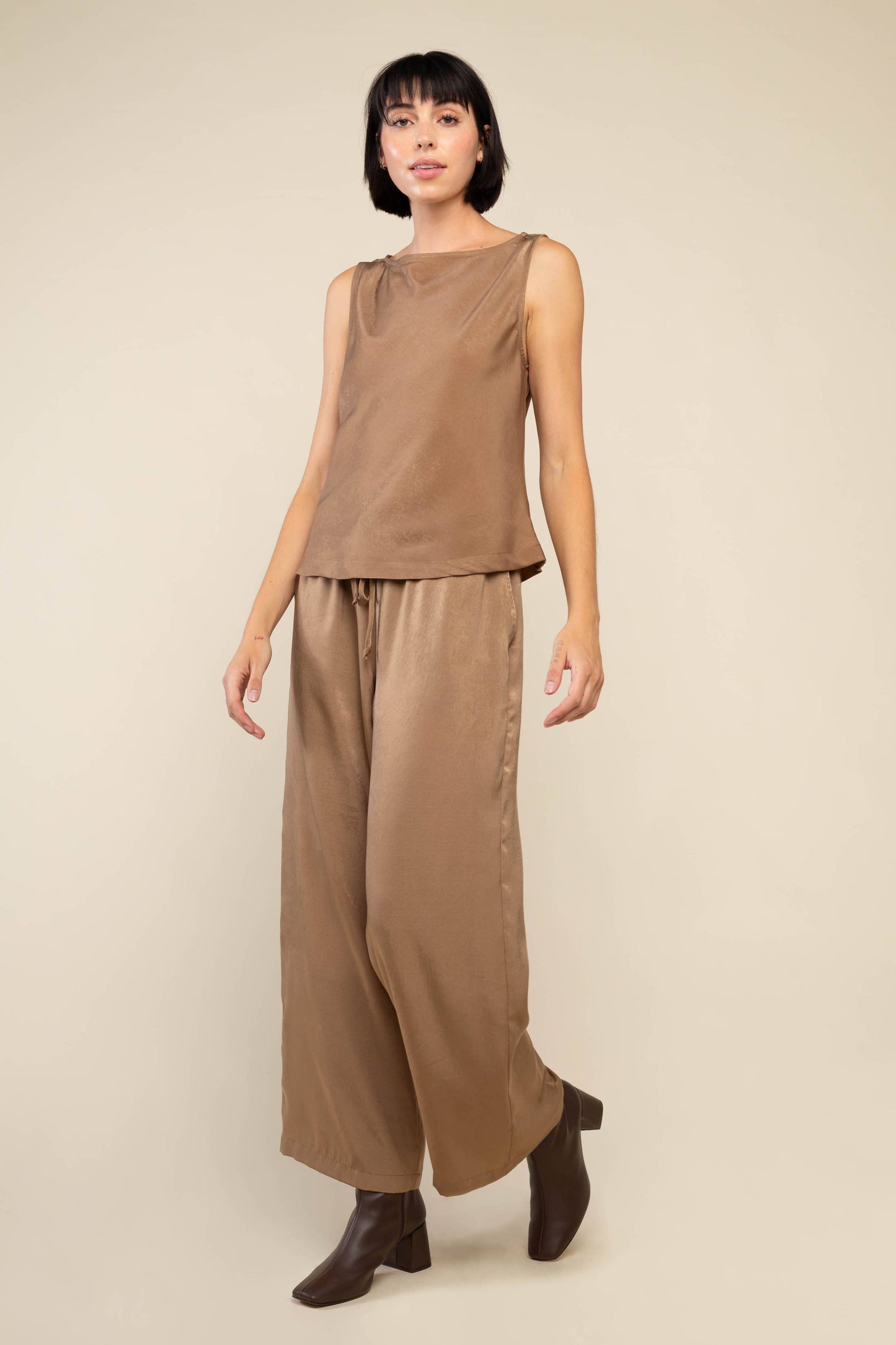 Ember Bias Boat Neck Top