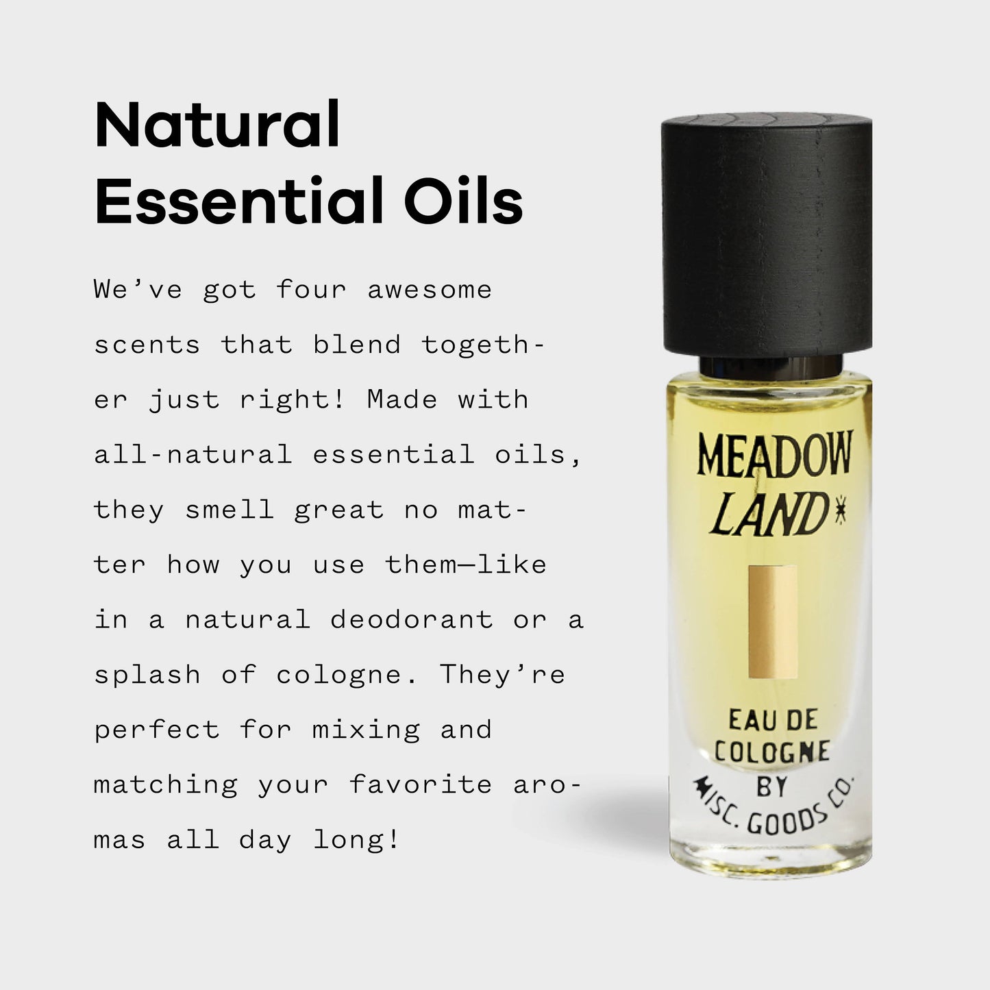 Meadowland Unisex Eau De Cologne \ Grass & Patchouli