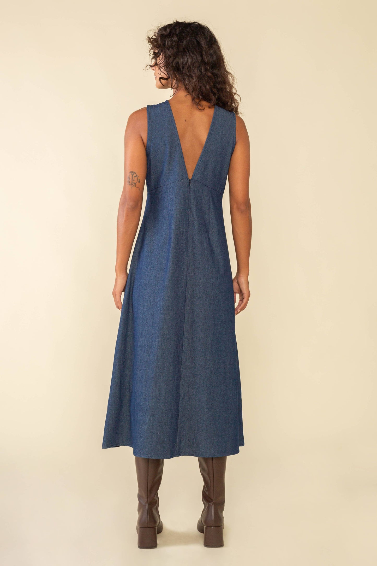 Carson Denim Midi Dress by NLT