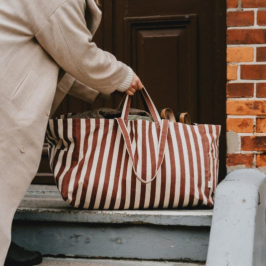 Large Striped Hemp Tote by OMOM