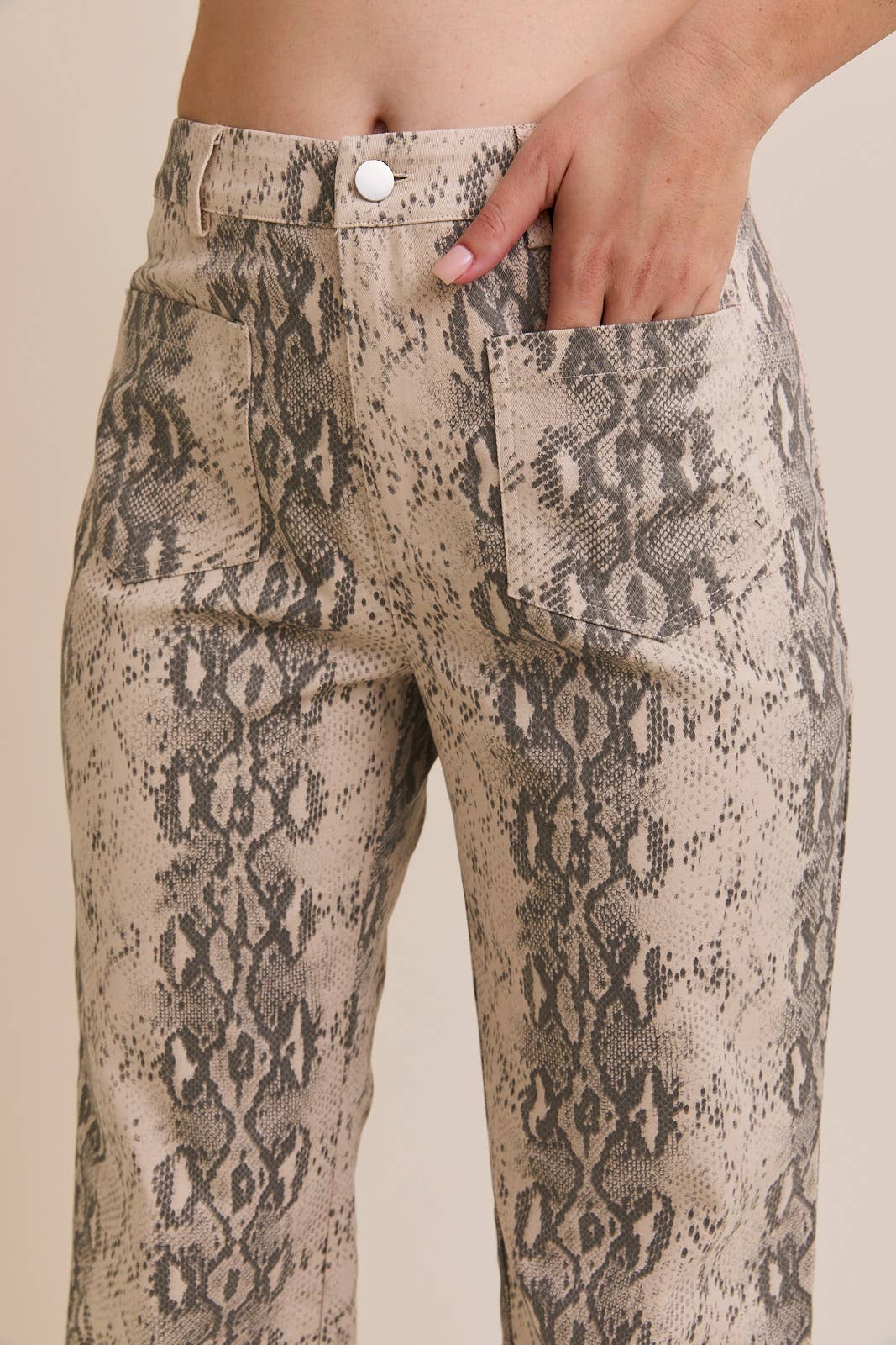 Snake Print Trousers