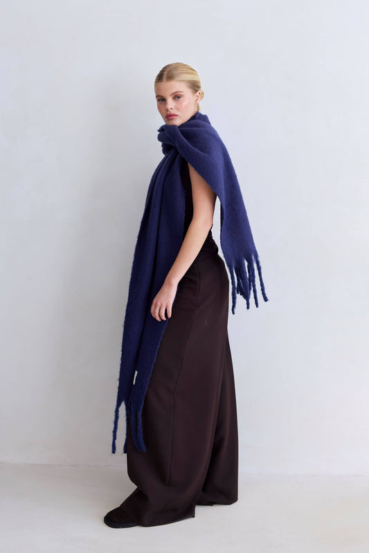 The Reykjavik Scarf - 100% Recycled - Midnight Blue