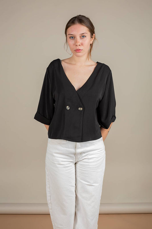 Athens Double Breasted Top