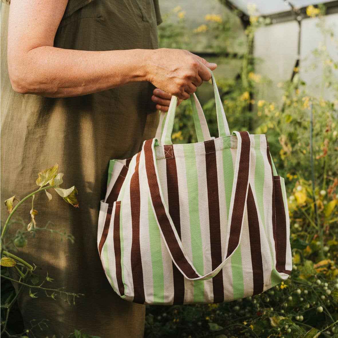 Organic Tote LOW - Striped