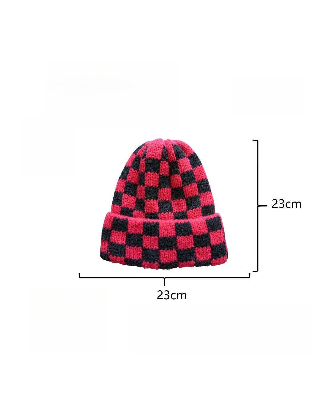 Haila - Winter Checkered Knitted Beanie