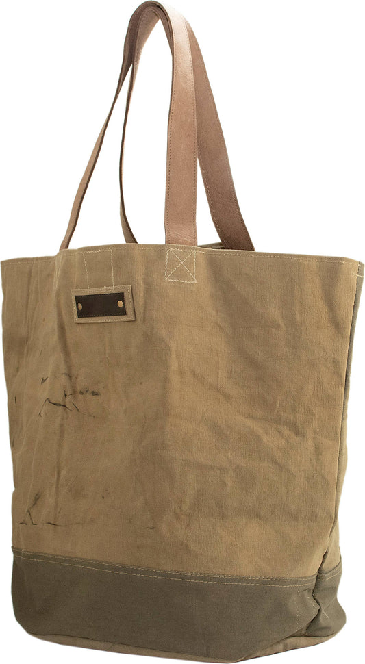 Large Recycled Military Tent Tote