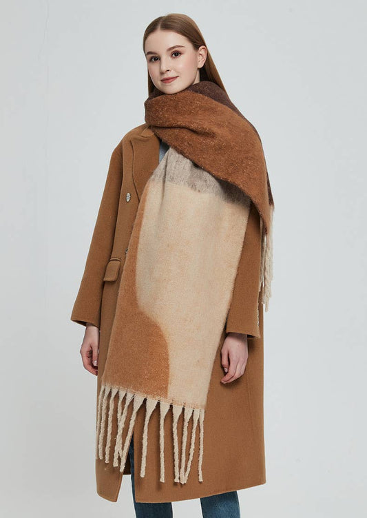 Abstract Fleece Scarf
