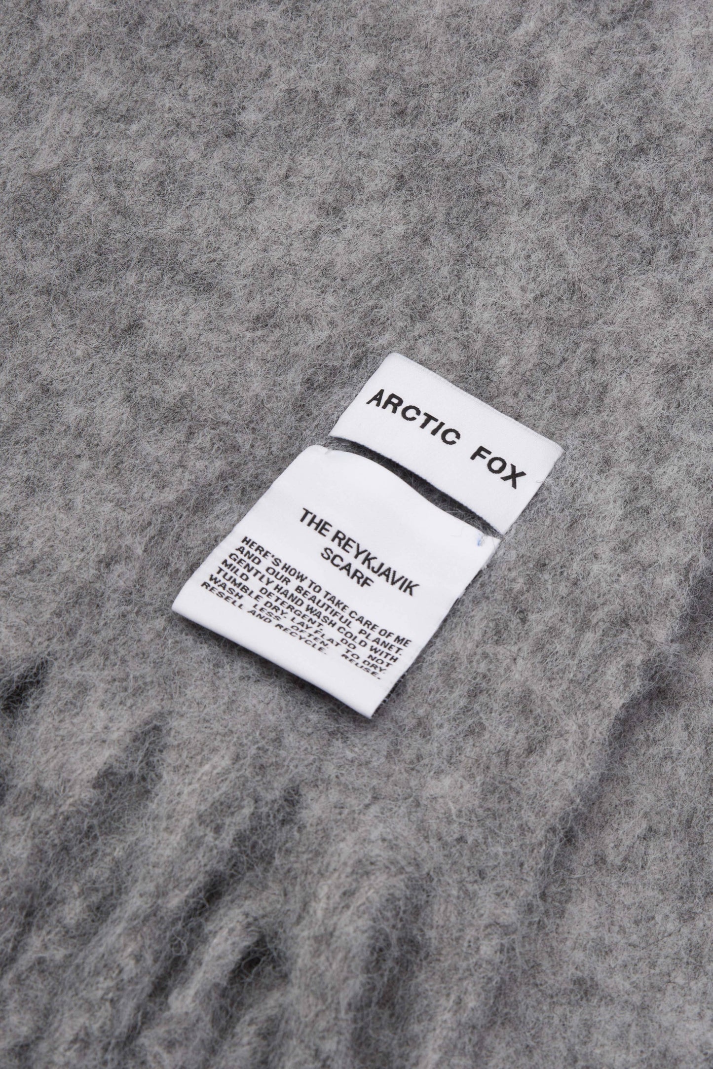 The Reykjavik Scarf with RWS Merino Wool - Grey