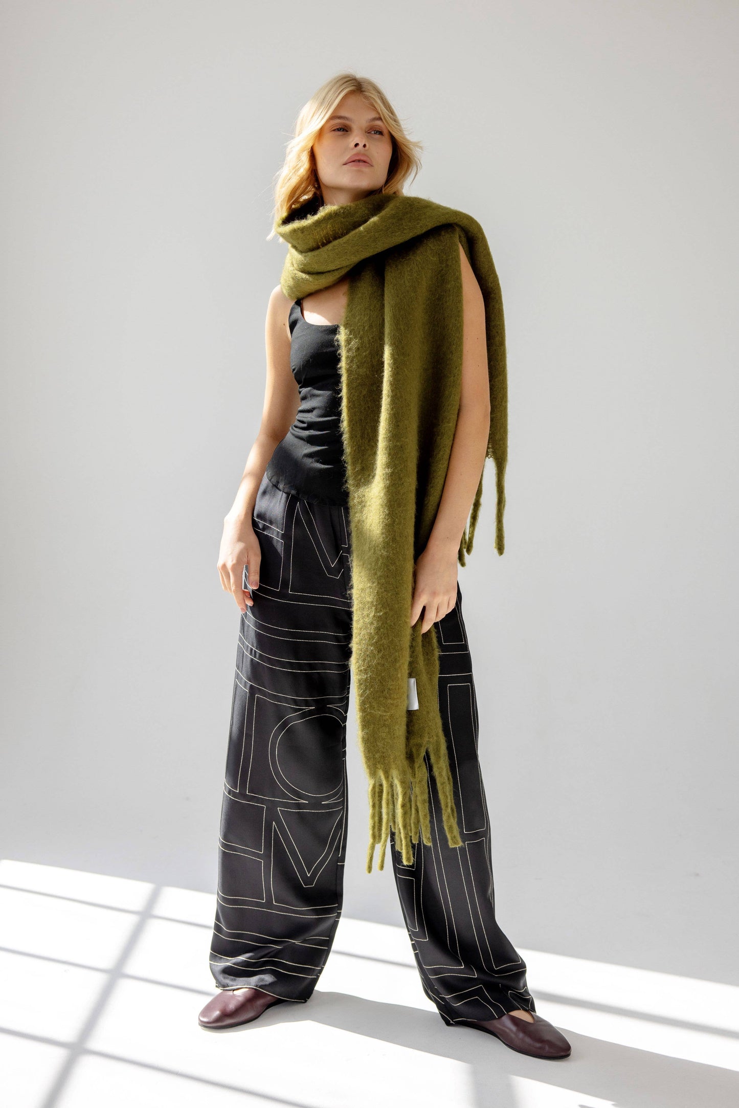 The Reykjavik Scarf - 100% Recycled - Sea Kelp - FW25