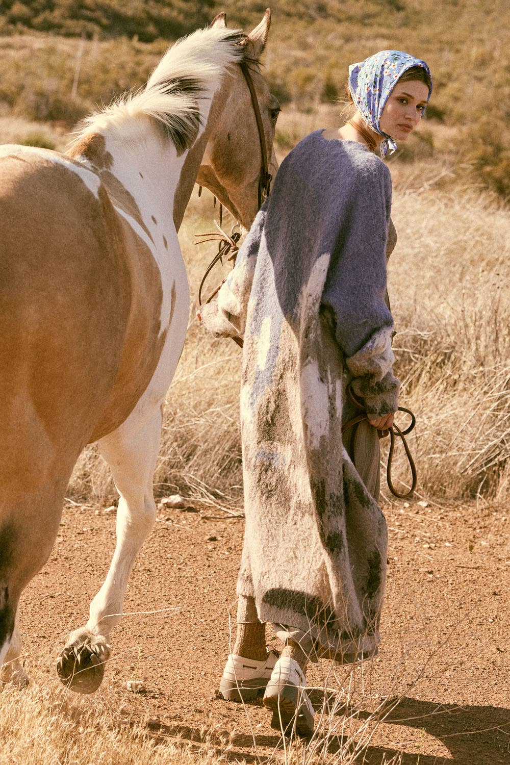 Mountain Jacquard-Knit Open-Front Cardigan