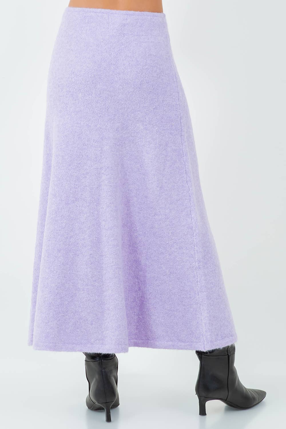 Lavender Knit Maxi Skirt