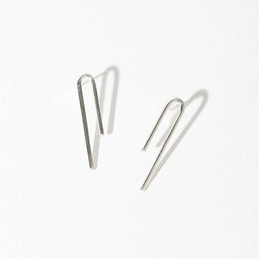 Loop Stud Earrings | Sterling
