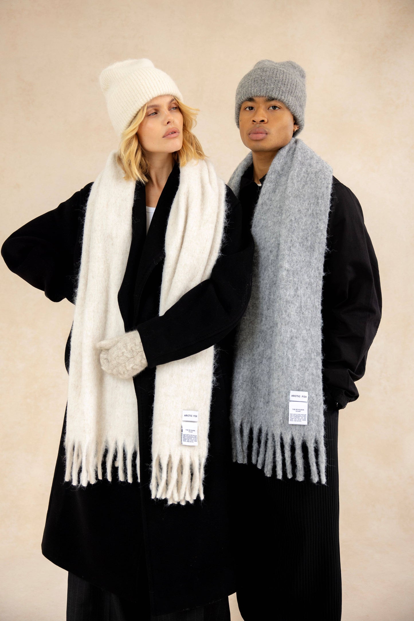 The Alpaca Beanie - Blizzard Grey - Responsible Alpaca Standard Certified