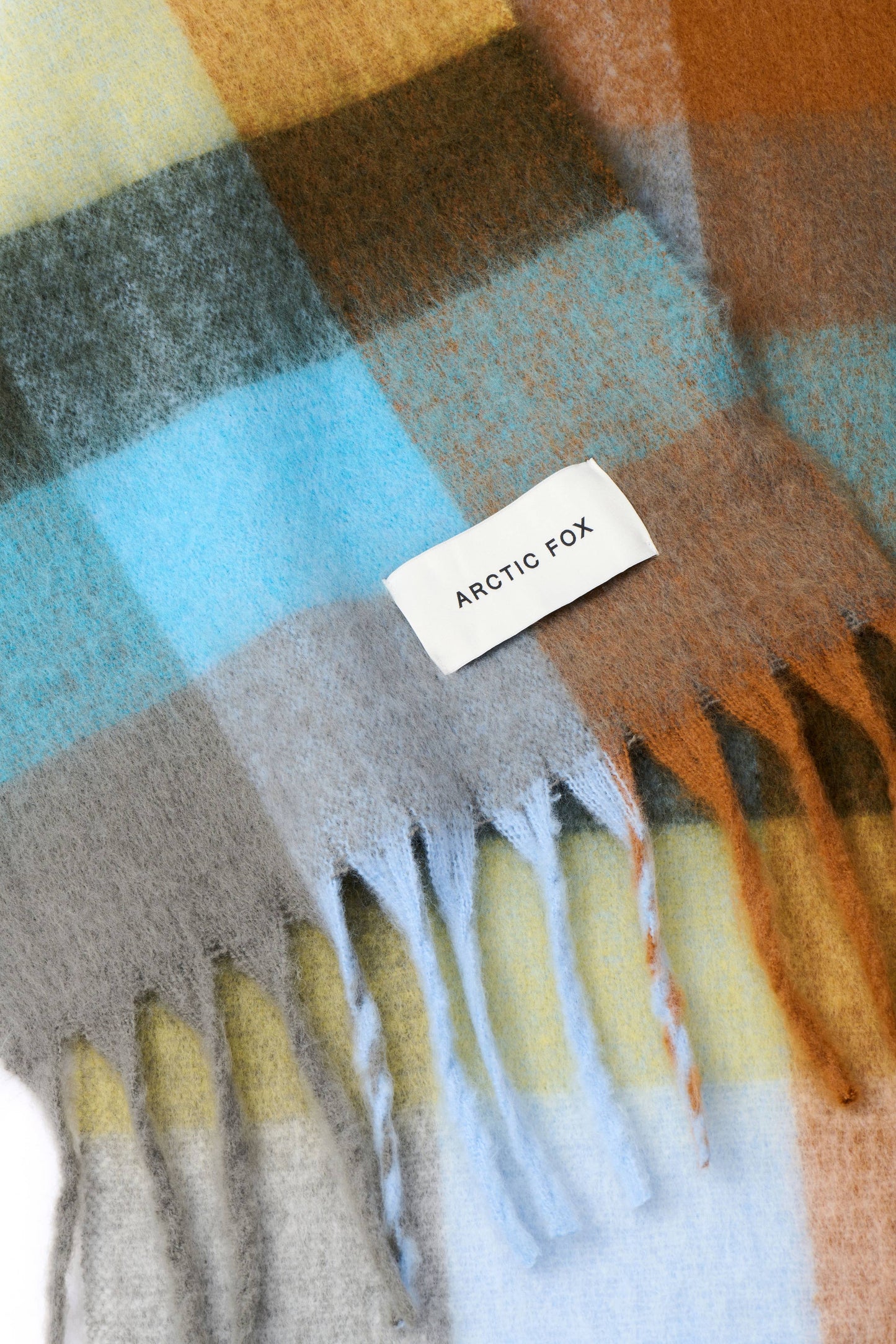 The Reykjavik Scarf - 100% Recycled - Blue/Orange