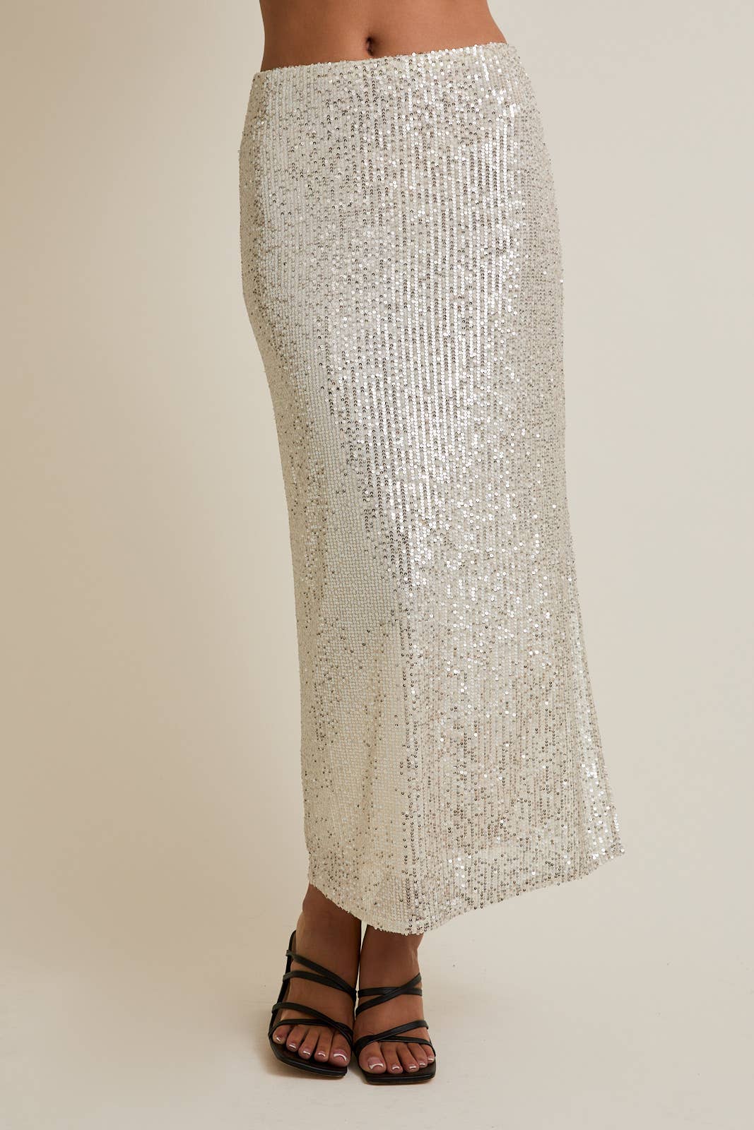 SEQUINS MAXI SKIRT